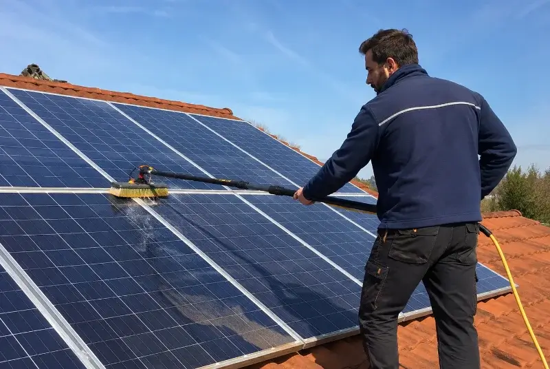Nettoyage et entretien de panneaux solaires à Donzère